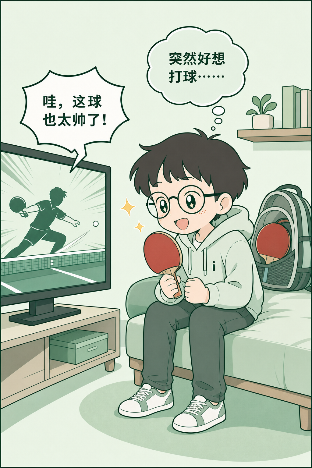 小i突然想打球